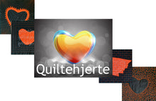 Last inn bildet i Galleri-visningsprogrammet, Quiltehjerte nettkurs i frihåndsquilting