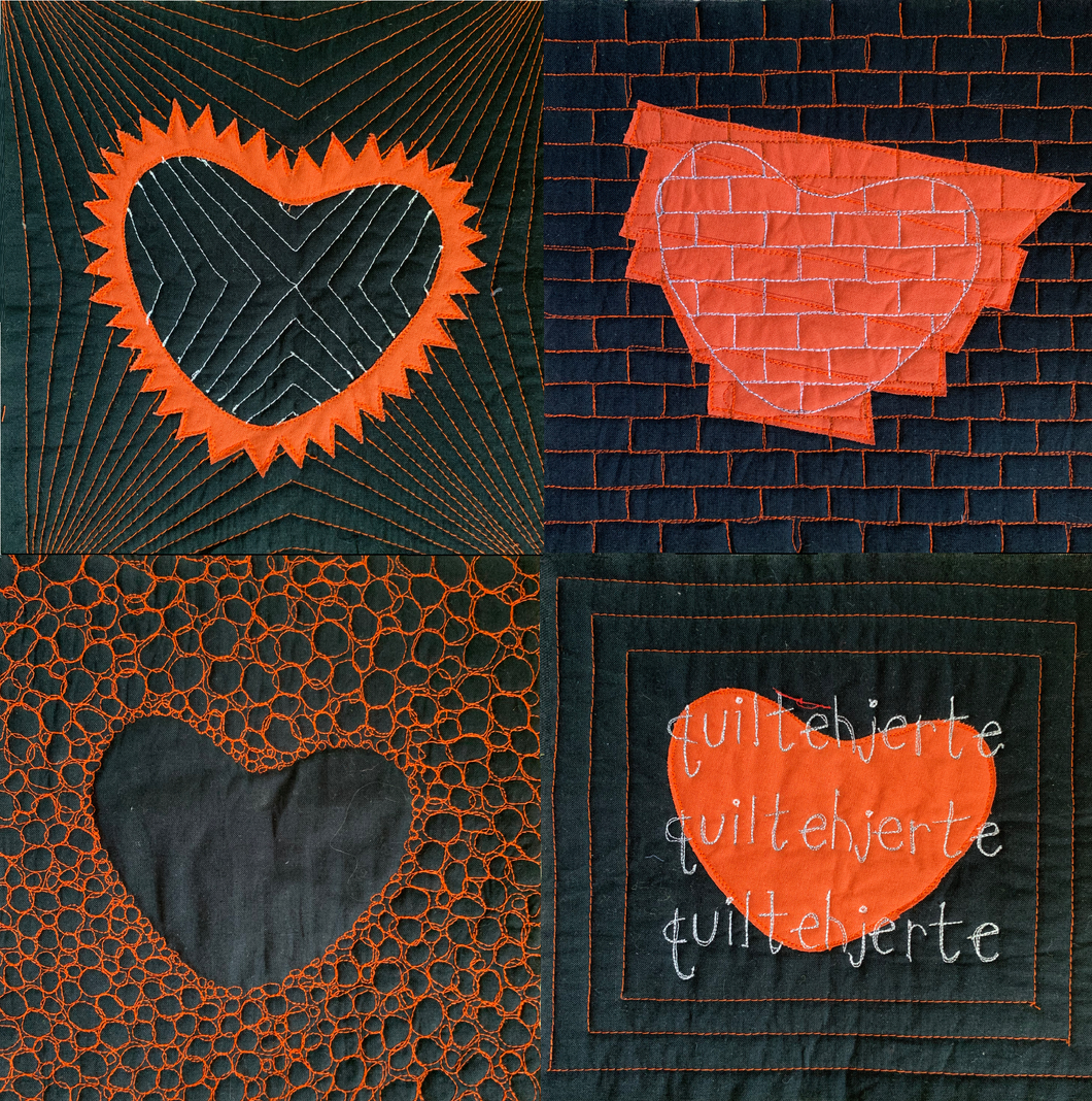 Quiltehjerte nettkurs i frihåndsquilting